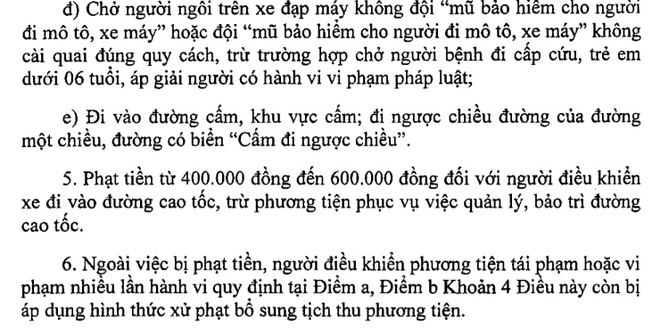 Xe đạp vô làn xe hơi được lên báo...