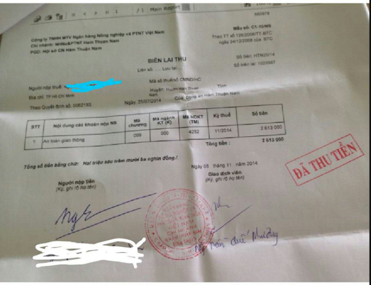 Bình Thuận áp dụng phạt người vi phạm chậm trể.