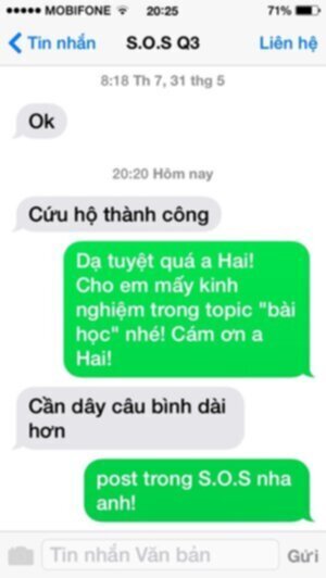 Kinh nghiệm phối hợp với S.O.S giải quyết sự cố trên đường thiên lý.