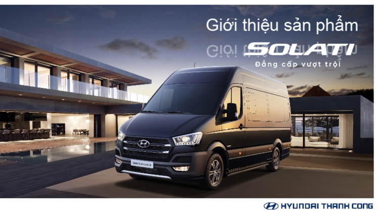 Hyundai Thành Công (HTC) giới thiệu minibus Solati với giá bán 1,08 tỷ đồng