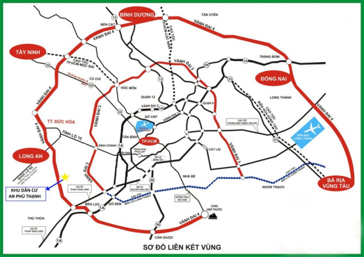 4 tuyến vành đai khu vực thành phố Hồ Chí Minh