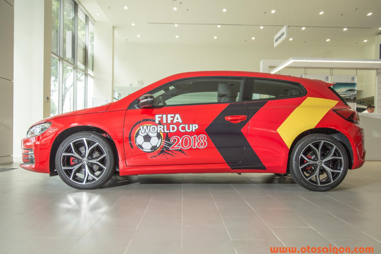 [Hình ảnh] Volkswagen Scirocco phiên bản cổ động World Cup 2018, giá 1,459 tỷ đồng tại Việt Nam