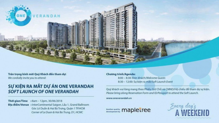 Tiến độ mở bán One Veranda, Q2