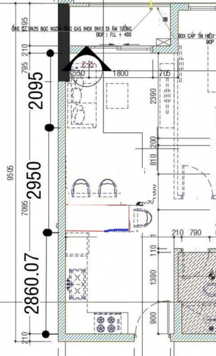 Căn hộ 2PN - bộ bàn ăn?