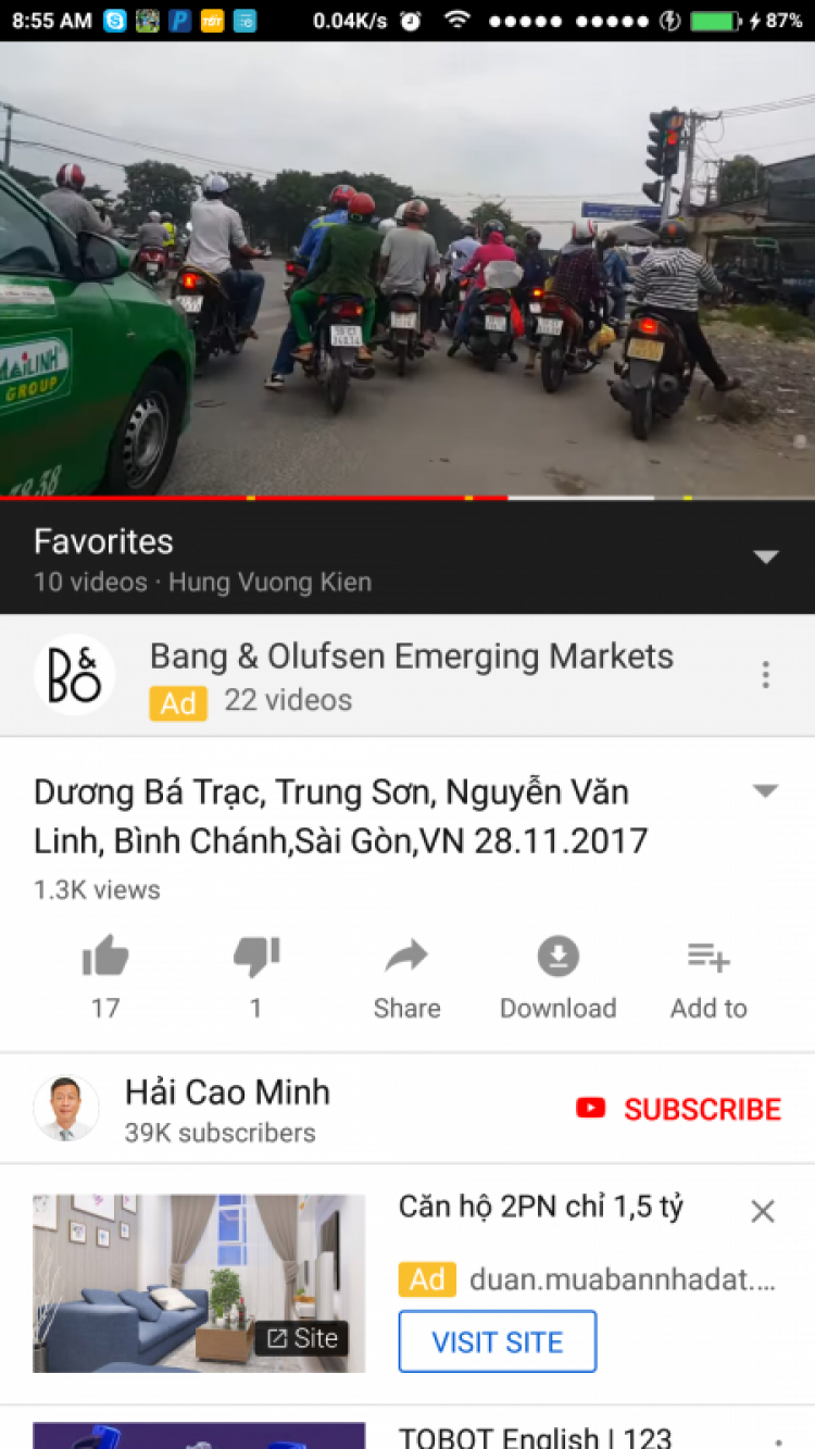 Đèn tín hiệu giao thông Phạm Hùng - Nguyễn Văn Linh