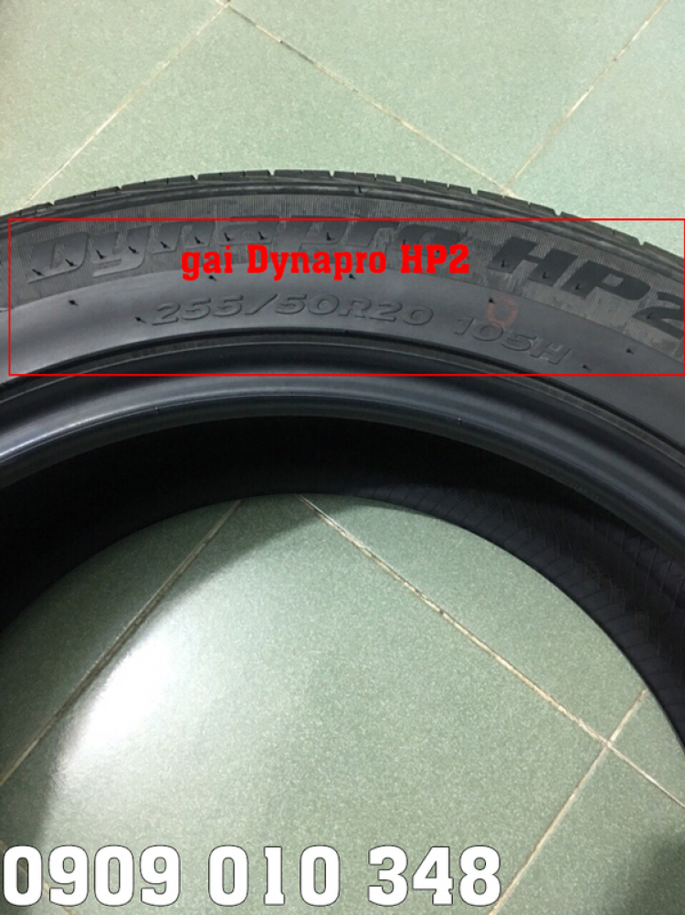 Lốp xe cũ 255/50R20 gai 99% giá rẻ