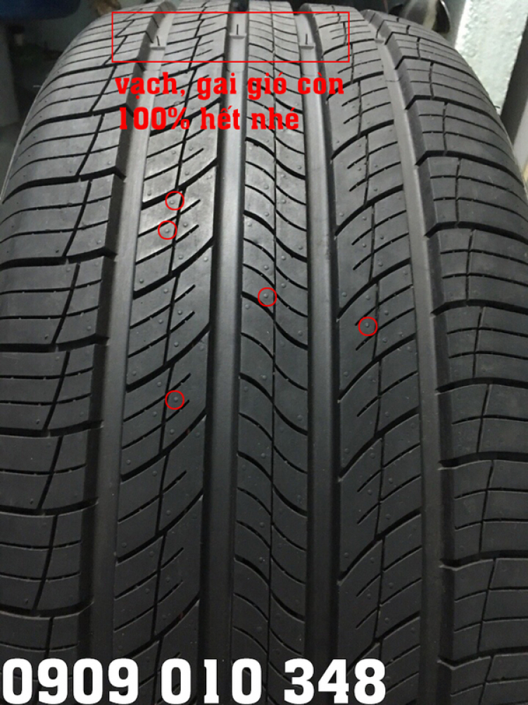 Lốp xe cũ 255/50R20 gai 99% giá rẻ