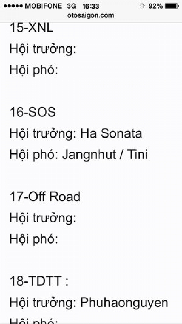 Tin vui nhân dự mới: điều chỉnh BLĐan S.O.S