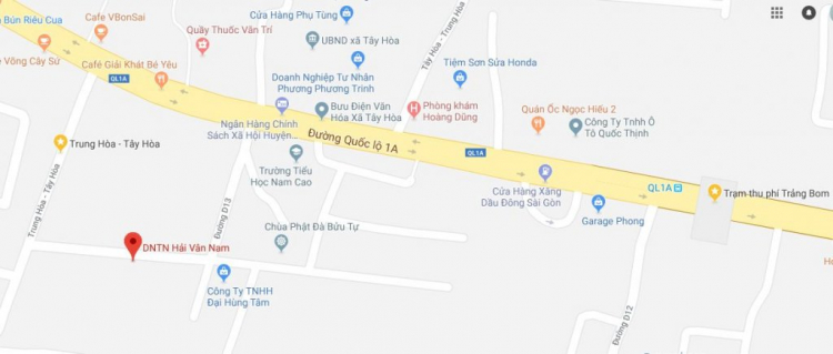 Cách né trạm BOT Trảng Bom Cách né trạm BOT Trảng Bom