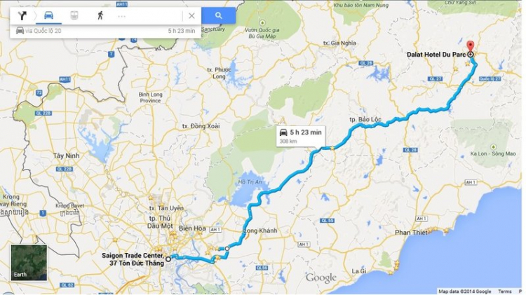 Tư vấn đường đi HCM - Dalat Tư vấn đường đi HCM - Dalat