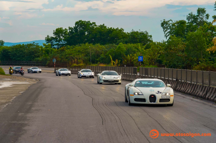 Bugatti Veyron tham gia “Hành trình từ Trái tim” đã đi từ TP. HCM đến Hà Nội
