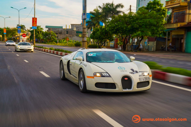 Bugatti Veyron tham gia “Hành trình từ Trái tim” đã đi từ TP. HCM đến Hà Nội