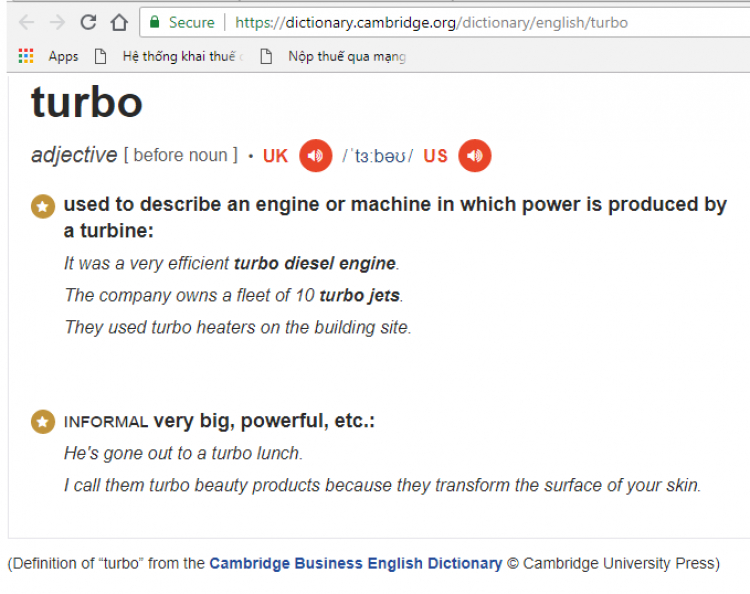 Turbo (tăng áp) là gì, hoạt động ra sao?