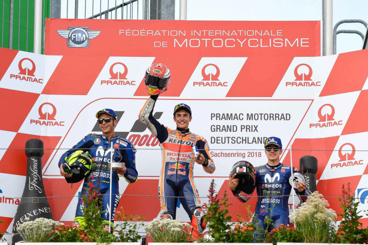 [MotoGP] Sachsenring tôn vinh 2 vị vua: Marquez và Rossi