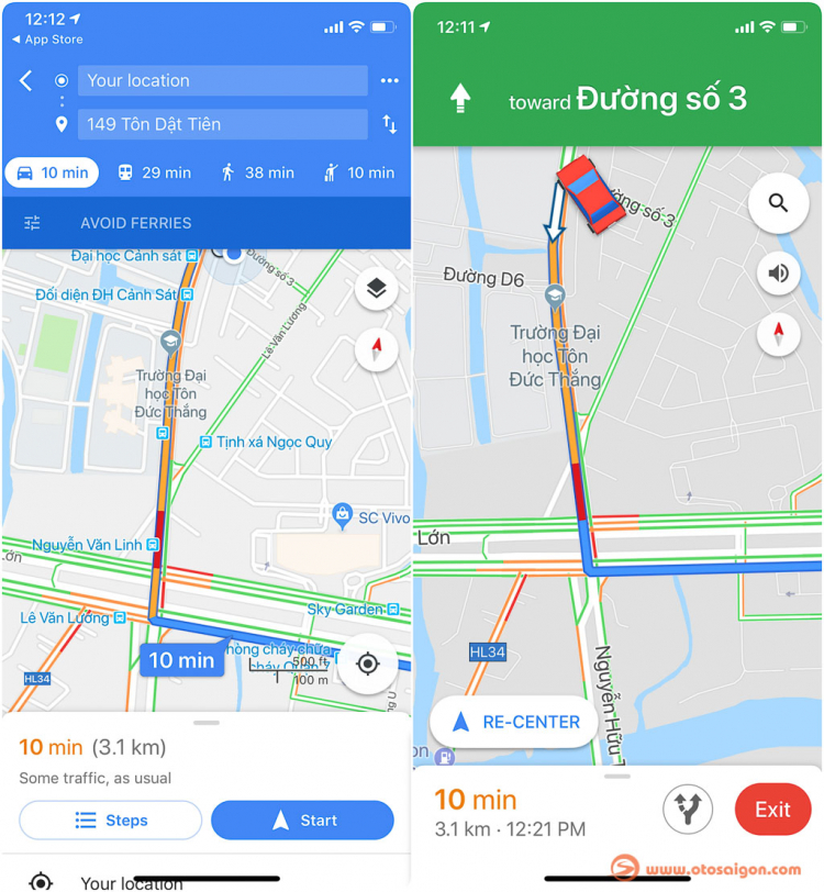 Google Maps cập nhật dẫn đường cho xe máy và mở lại báo tình trạng giao thông