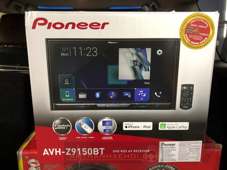 Pioneer AVH-Z9150BT - dòng sản phẩm cao cấp nhất và mới nhất của Pioneer.