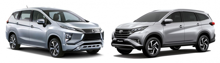 [THSS] So sánh thông số giữa Mitsubishi Xpander và Toyota Rush