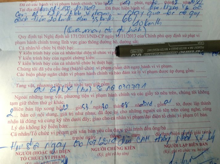 Giam bằng lái hay không?