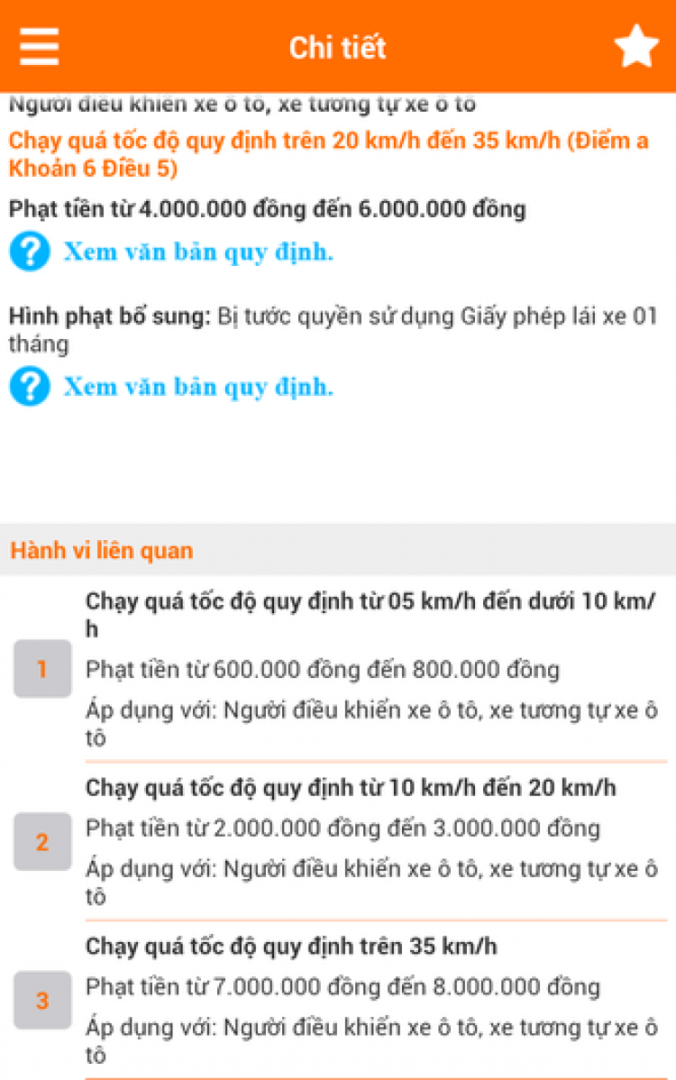 Giam bằng lái hay không?