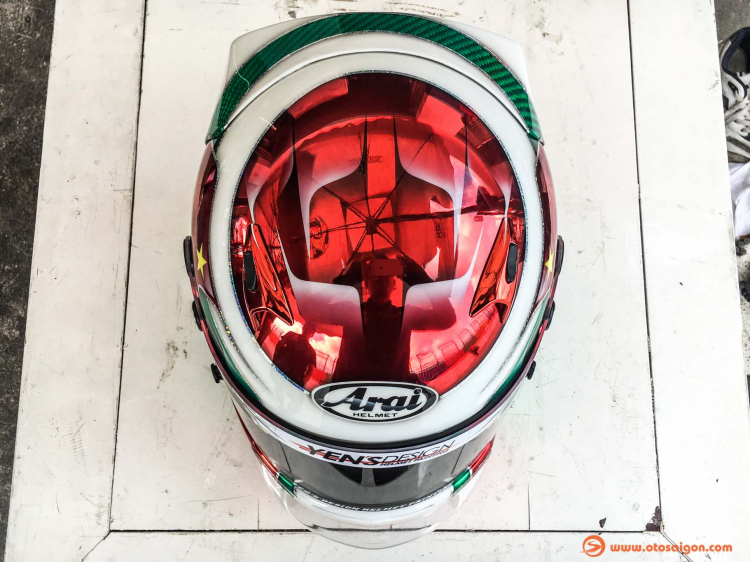 Khui thùng Arai CK6 kid: nón đua Gokart cho trẻ em sơn airbrush cực độc