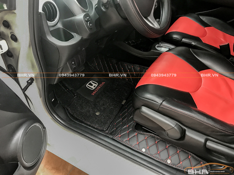 Honda Fit - Thảm sàn BHR - Chuẩn Form xe - không lo trầy xước da