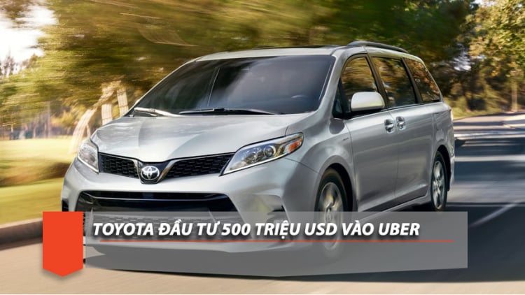Toyota đầu tư nửa tỷ USD cho Uber, chuẩn bị sản xuất hàng loạt xe tự lái