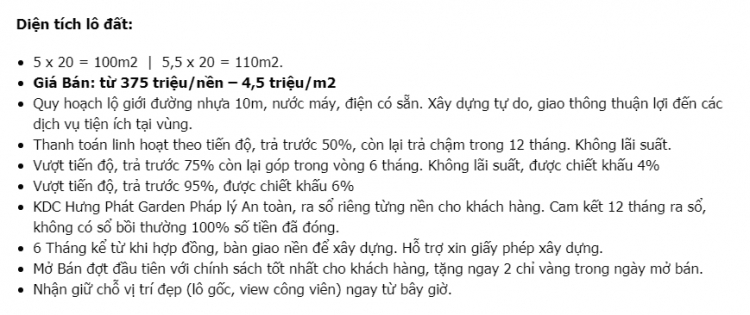 Sơ đồ phân lô Hưng Long Garden, QH 1/500 Hưng Long Garden , QH Cần Đước !!!