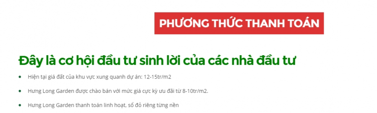 Giá và PTTT của Hưng Long Garden Cần Đước |Long An | Siêu Thị Bất Động Sản TPHCM 0909339019