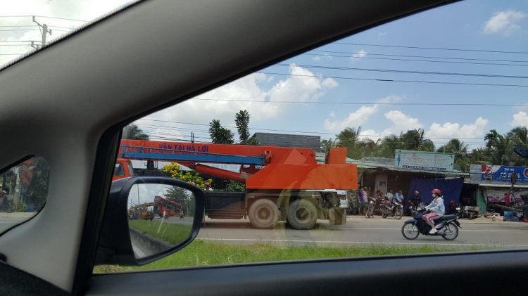 Kẹt xe hướng Cần Thơ -> Vĩnh Long