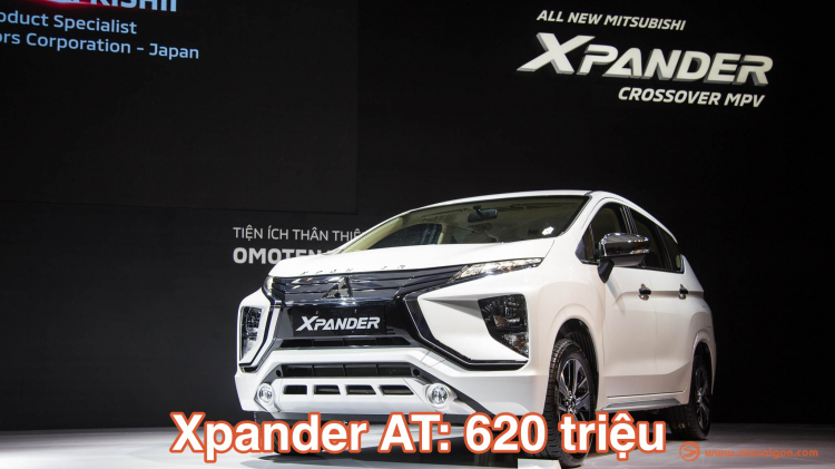 Mitsubishi Xpander AT có giá chính thức 620 triệu đồng, đặt hàng trước từ 01/09 đến 30/09
