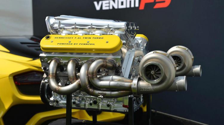 Tuyệt tác động cơ V8 7.6L mạnh 1.600 mã lực của Hennessey Venom F5