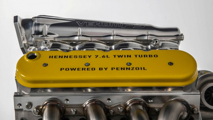 Tuyệt tác động cơ V8 7.6L mạnh 1.600 mã lực của Hennessey Venom F5