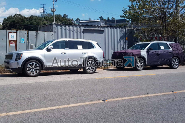 Kia Telluride bị bắt gặp khi chạy thử; đối thủ mới của Toyota Highlander hay Mazda CX-9