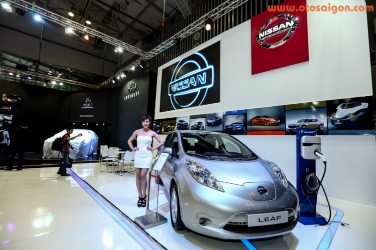 [VMS 2014] Nissan Việt Nam trình diễn công nghệ xe điện LEAF