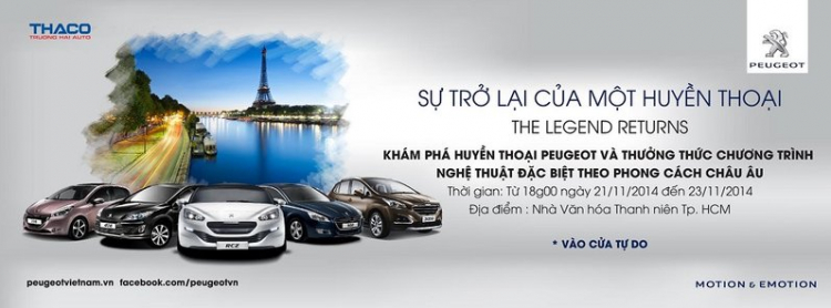 Peugeot Việt Nam tổ chức triển lãm tại trung tâm TPHCM
