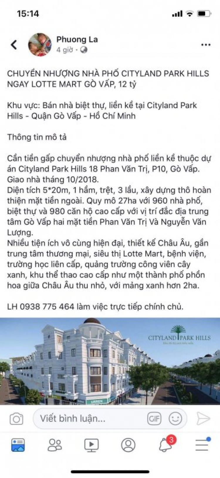 Cần tư vấn về dự án Cityland Gò Vấp