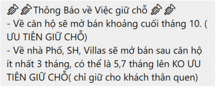 VINCITY Q.9 - những vấn đề liên quan