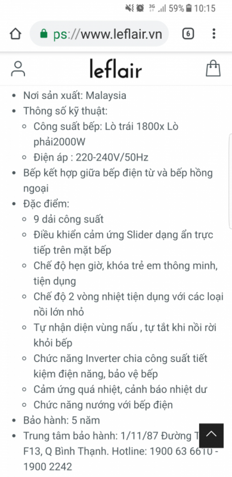 Bếp điện + từ