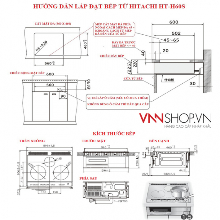 Bếp điện + từ