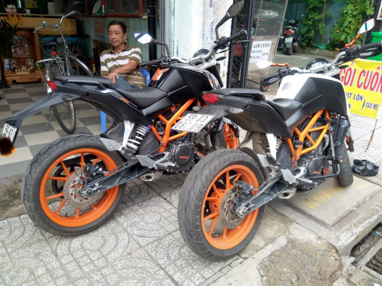 Hỏi dìa xe KTM Duke 390?