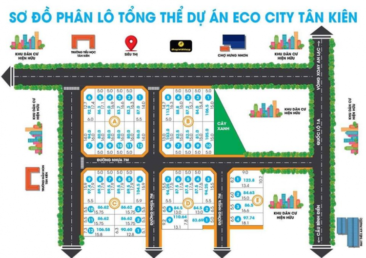 Đất Nền gần vòng xoay An Lạc - QL1A - Sổ Riêng Từng Nền - XD tự Do - Từ 2 tỷ 9 - LH: 090.666.2356