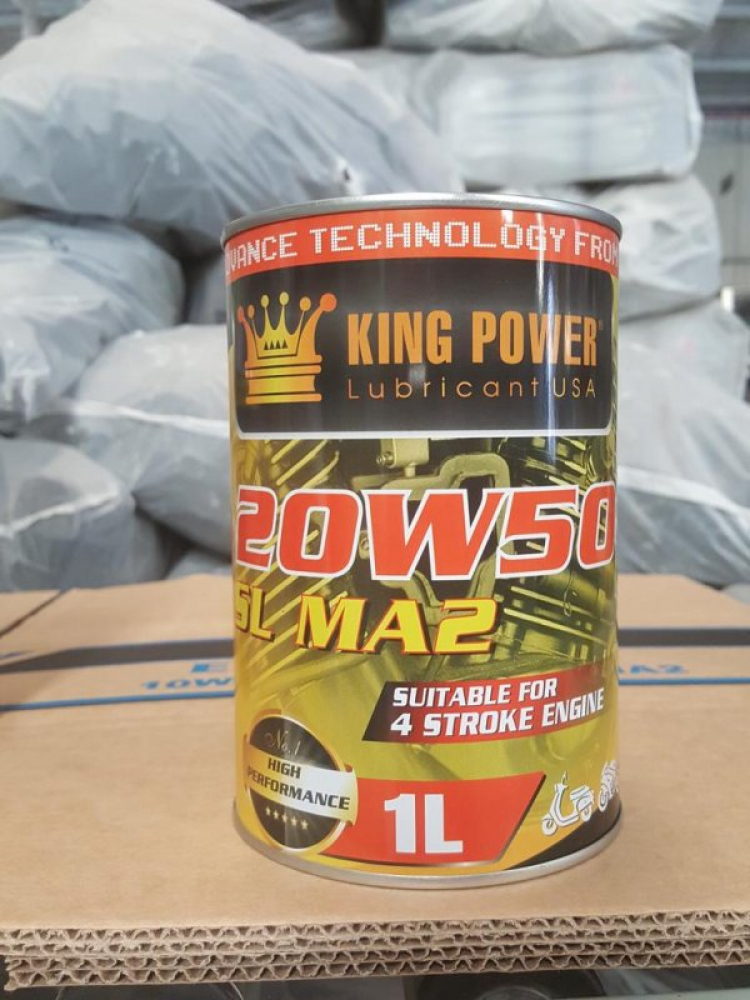 Dầu nhớt nhập khẩu 100% từ UAE, thương hiệu King Power, công nghệ Hoa Kỳ