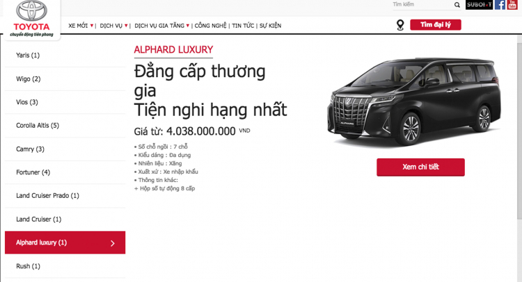 Toyota Alphard 2018 có giá hơn 4 tỷ đồng tại Việt Nam; nâng cấp ngoại hình, trang bị hộp số 8 cấp