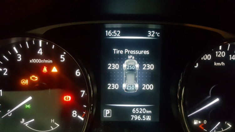 Nissan Xtrail đã có thể gắn được cảm biến áp suất lốp theo xe