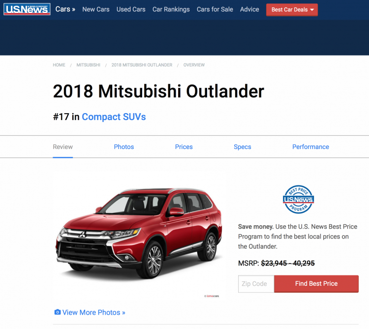 Mitsubishi Outlander - Một ẩn số mệt óc