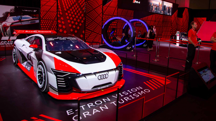 Xe đua chạy điện: Audi e-tron Vision Gran Turismo mạnh 804 mã lực