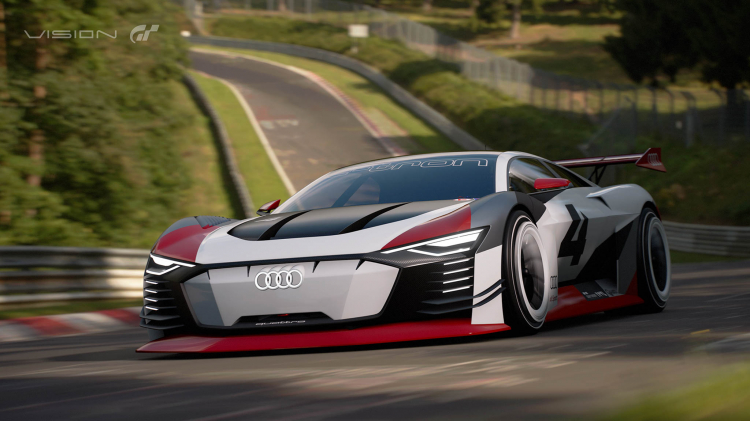 Xe đua chạy điện: Audi e-tron Vision Gran Turismo mạnh 804 mã lực
