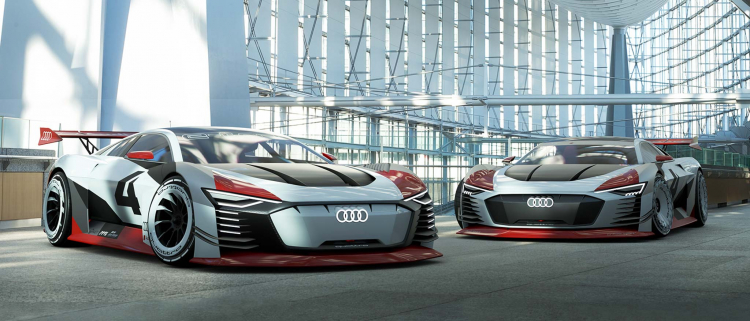 Xe đua chạy điện: Audi e-tron Vision Gran Turismo mạnh 804 mã lực