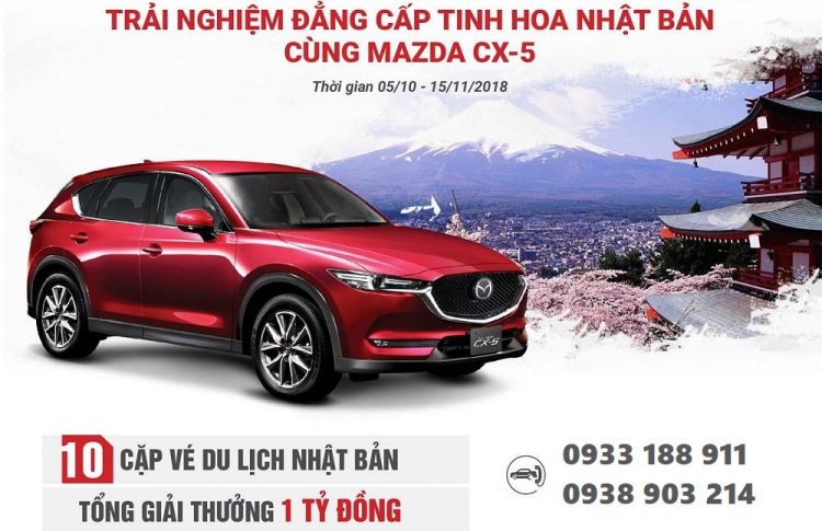 Mua MAZDA CX-5 trong tháng 10 nhận ưu đãi khủng nhất từ trước đến giờ