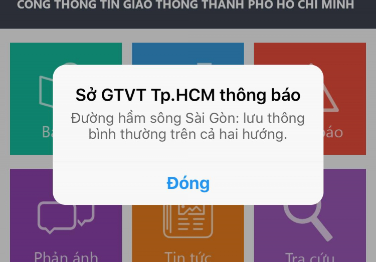 [Cập nhật] Hầm Thủ Thiêm đóng tạm thời do bị sập các tấm che - Đã thông xe cả 2 hướng